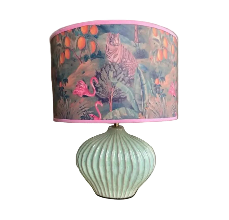 Mint Fluted Lamp Base
