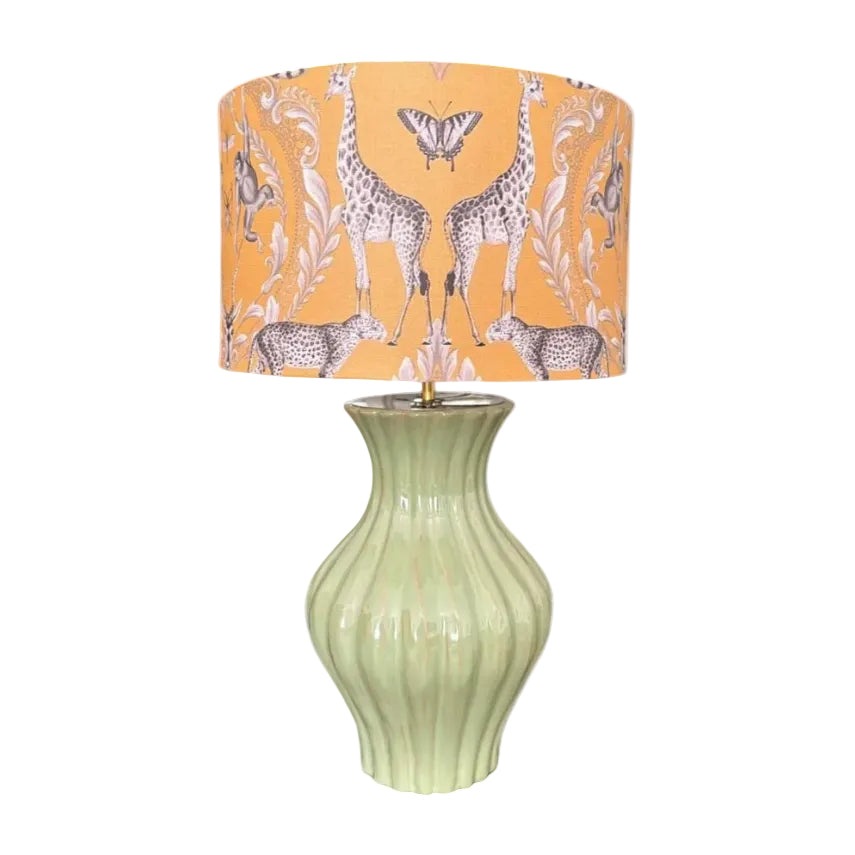 Yellow Jungle Handmade Lampshade - Ø33 × H20 cm