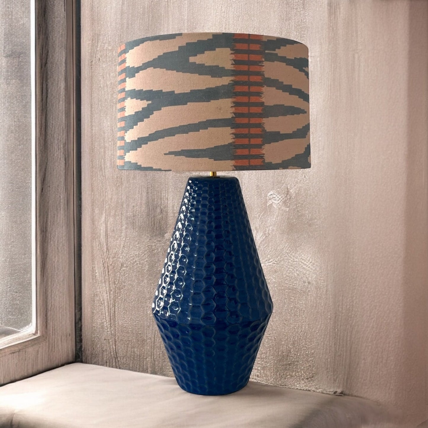 Blue Zebra Table Lamp