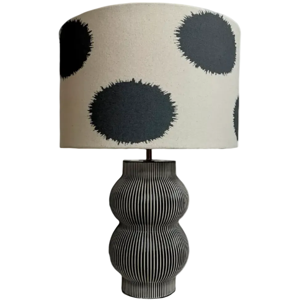 Polka Dot (big dots) Handmade Lampshade - Ø35 × H22 cm
