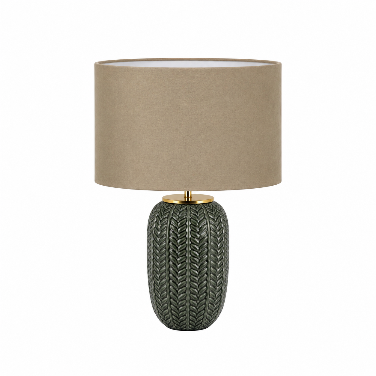 Braided Black and Grey Lamp Base
