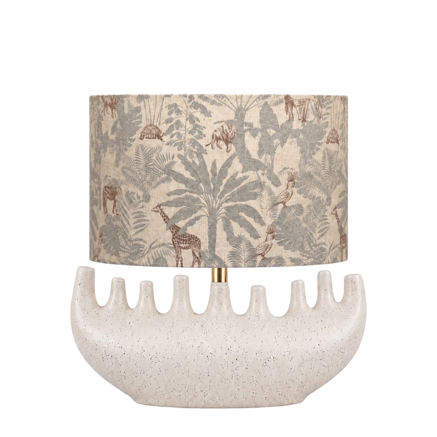 Ivory Waves Sculptural Lamp Base
