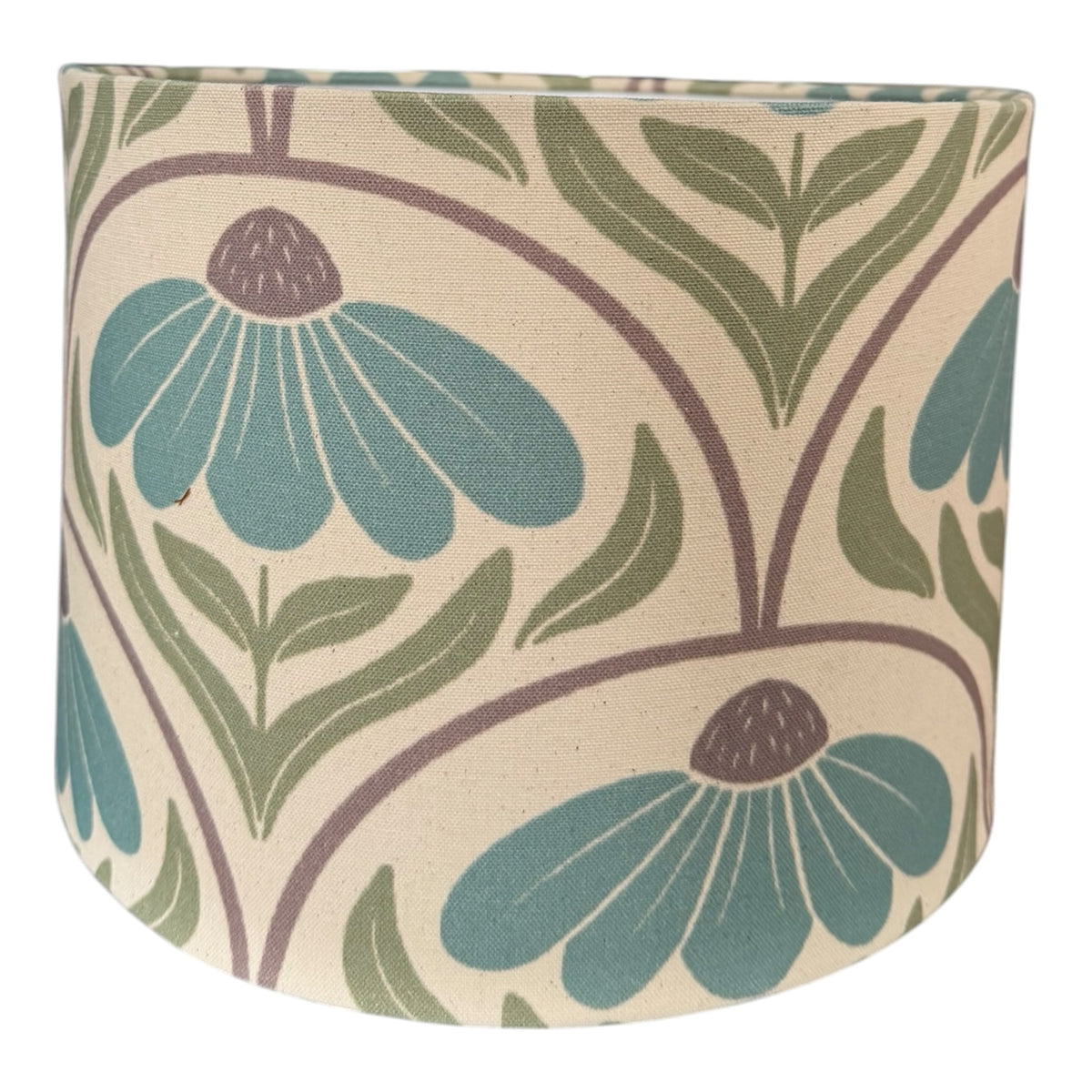 Floral Green Handmade Lampshade - Ø27 × H20 cm