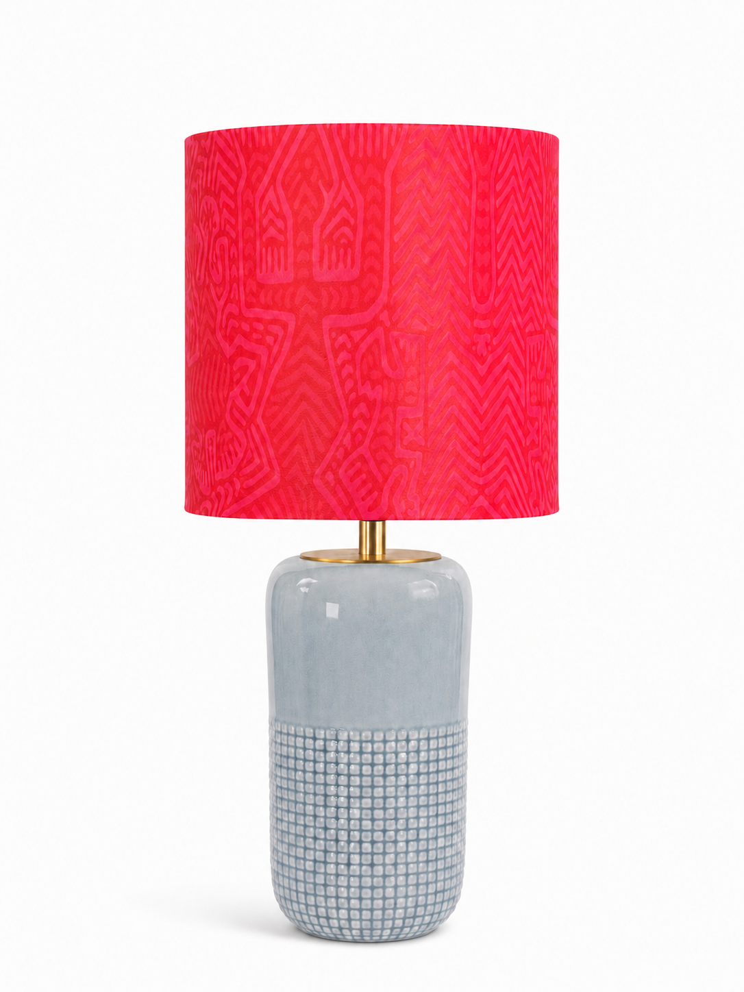 Tribal Pink Handmade Lampshade - Ø25 × H25 cm