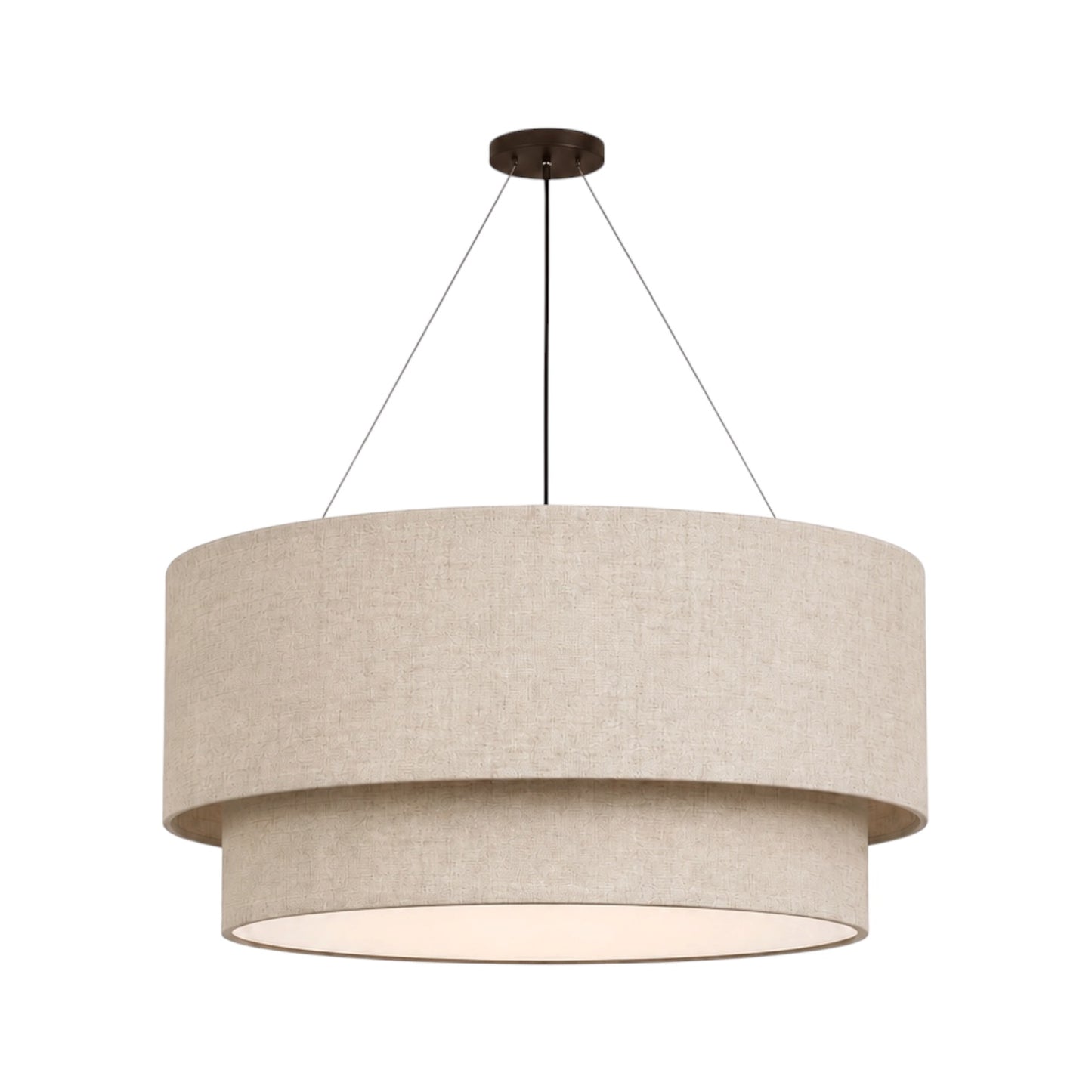 Double-Tier Pendant - Ø60 x H25 cm (Textured)