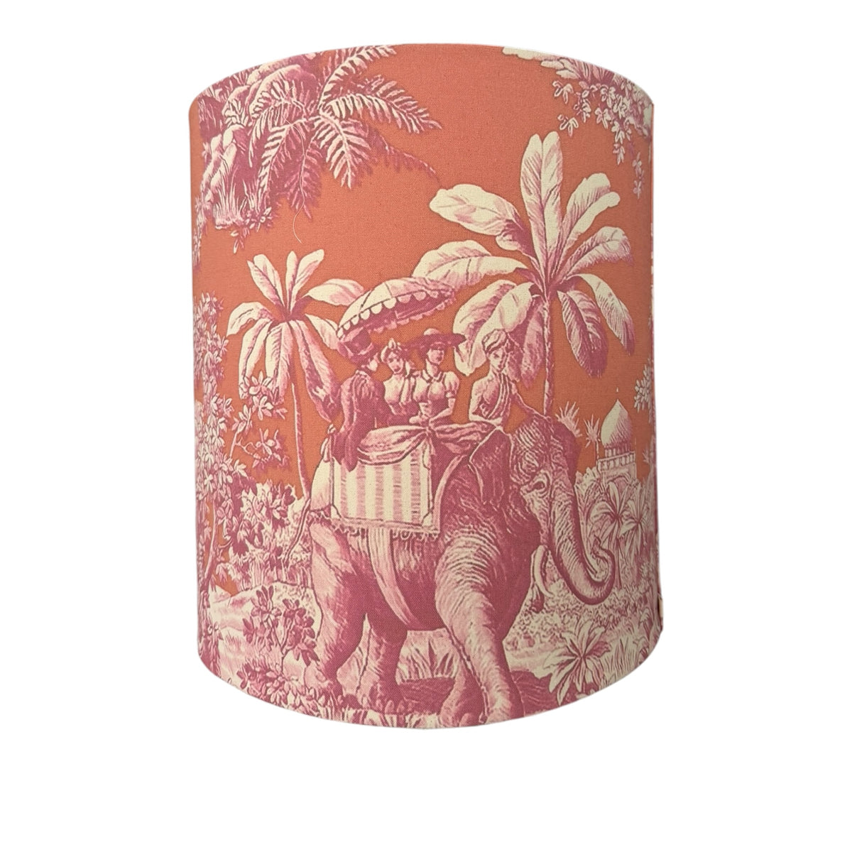 Pink and Peach Elephant Handmade Lampshade - Ø36 × H41 cm