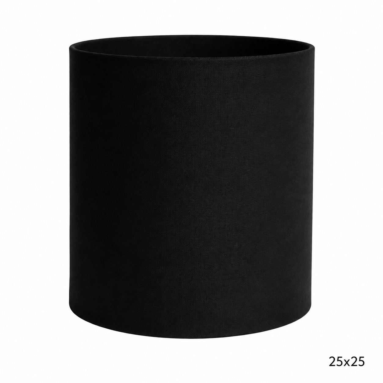 Black Handmade Lampshade - Ø25 × H25 cm