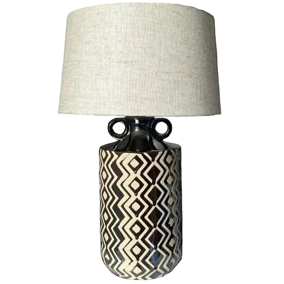 Marrakesh Ivory and Brown Lamp Base