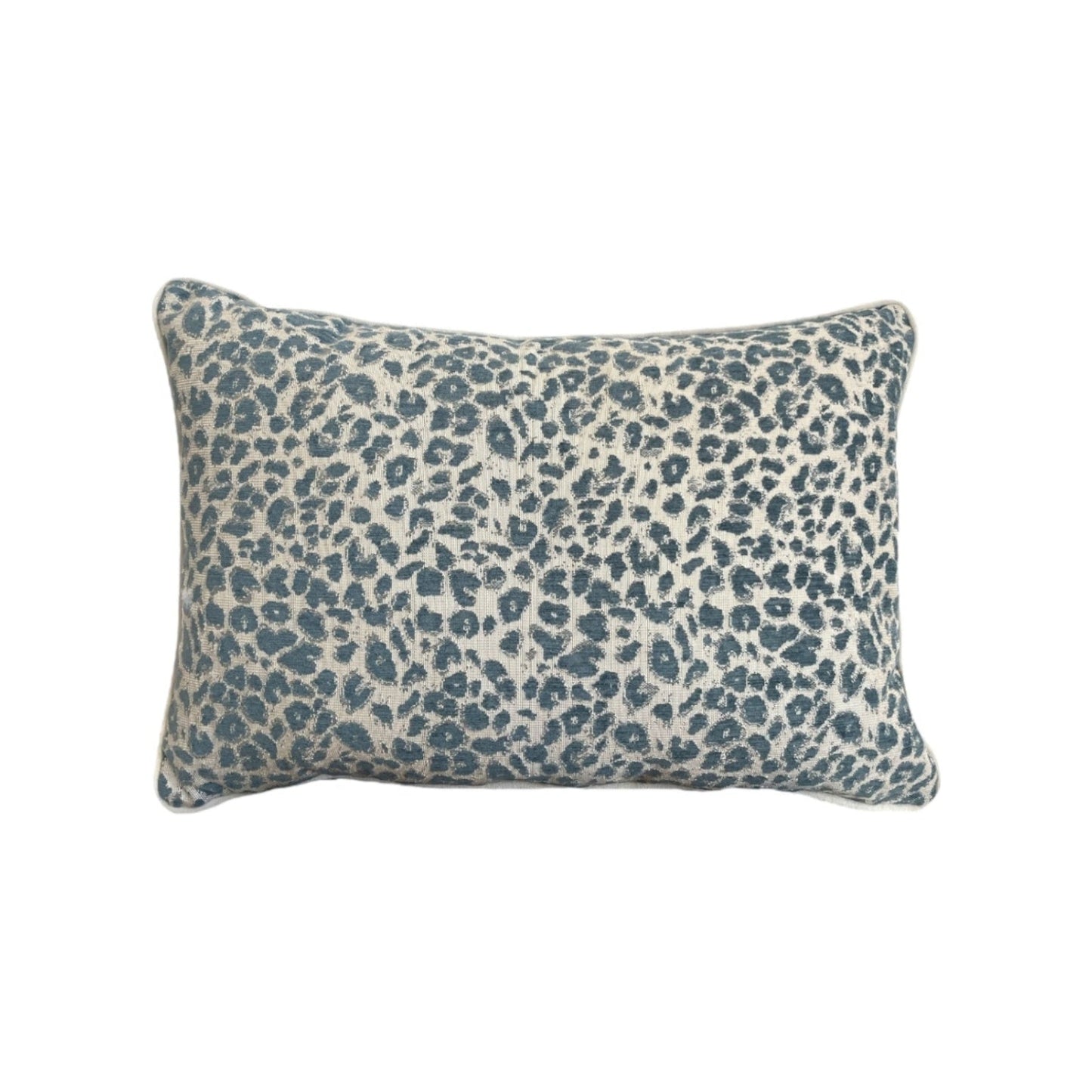 Blue Leopard Cushion