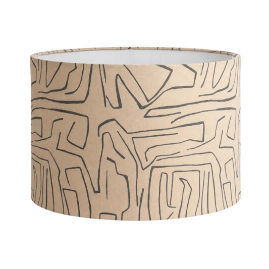 Abstract Lines Handmade Lampshade - Ø35 × H22 cm