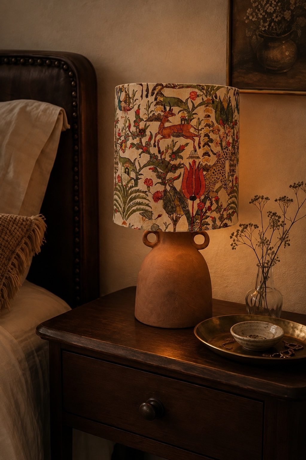 Wild Garden Handmade Lampshade – Ø25 × H25 cm