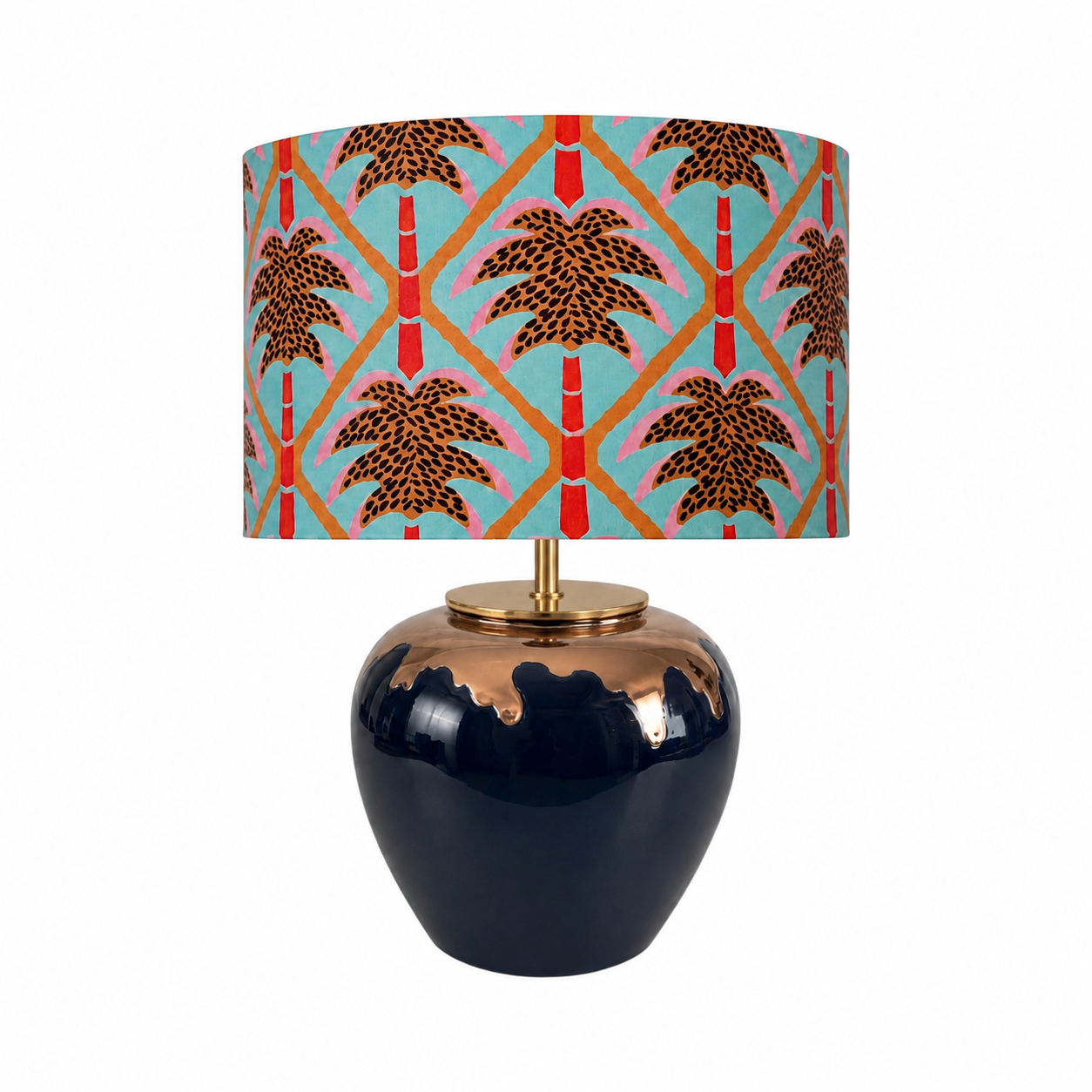 Navy Eclipse Lamp Base (Medium-Plump)