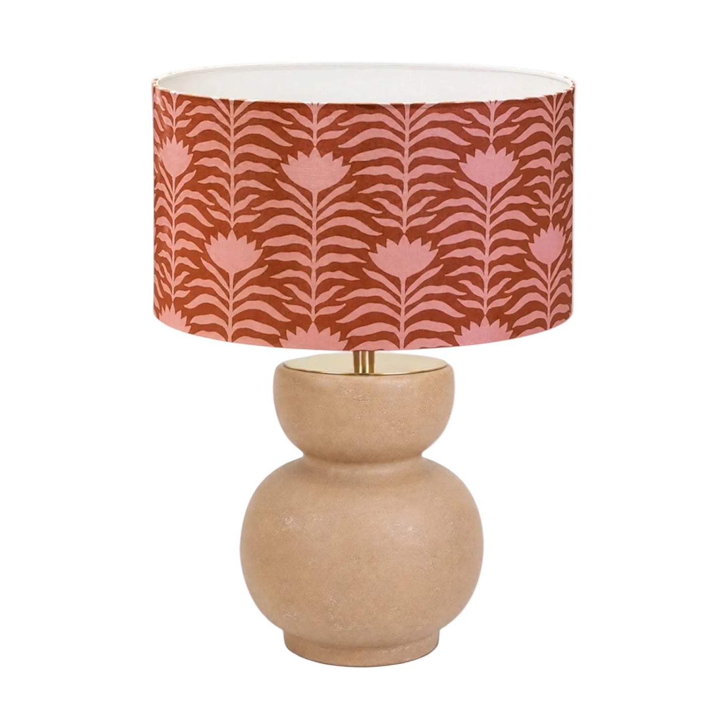 Terracotta Bloom Handmade Lampshade - Ø33 × H20 cm