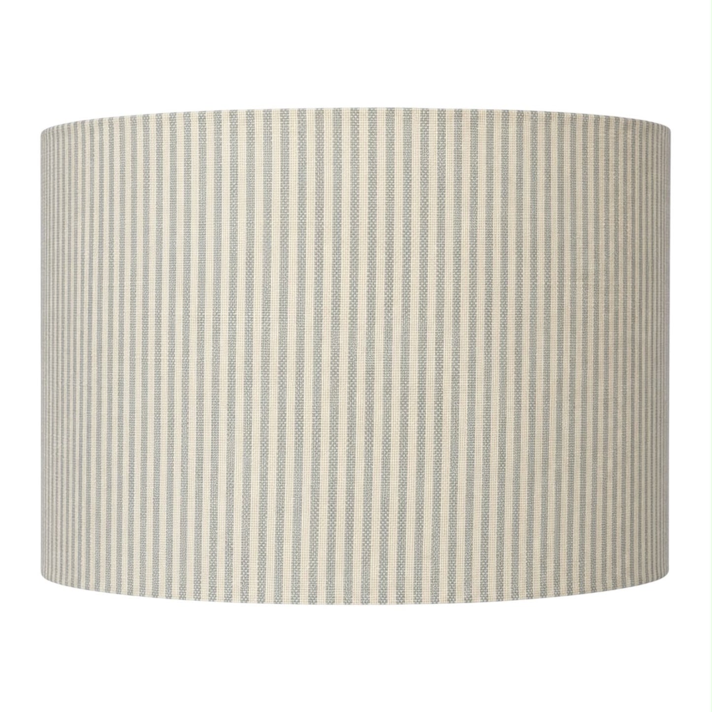 Beige and Light Green Striped Handmade Lampshade - Ø35 × H22 cm