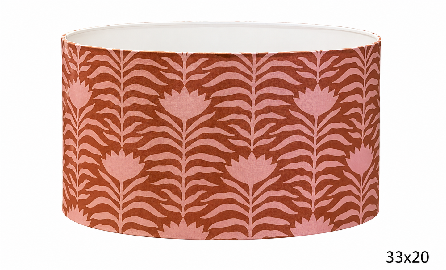 Terracotta Bloom Handmade Lampshade - Ø33 × H20 cm