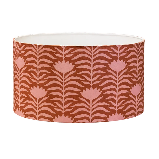 Terracotta Bloom Handmade Lampshade - Ø33 × H20 cm