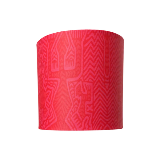 Tribal Pink Handmade Lampshade - Ø25 × H25 cm