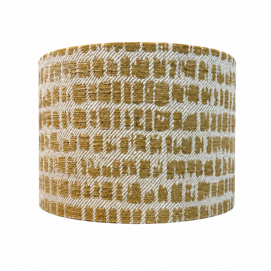 Dottie Mustard Handmade Lampshade - Ø33 × H20 cm