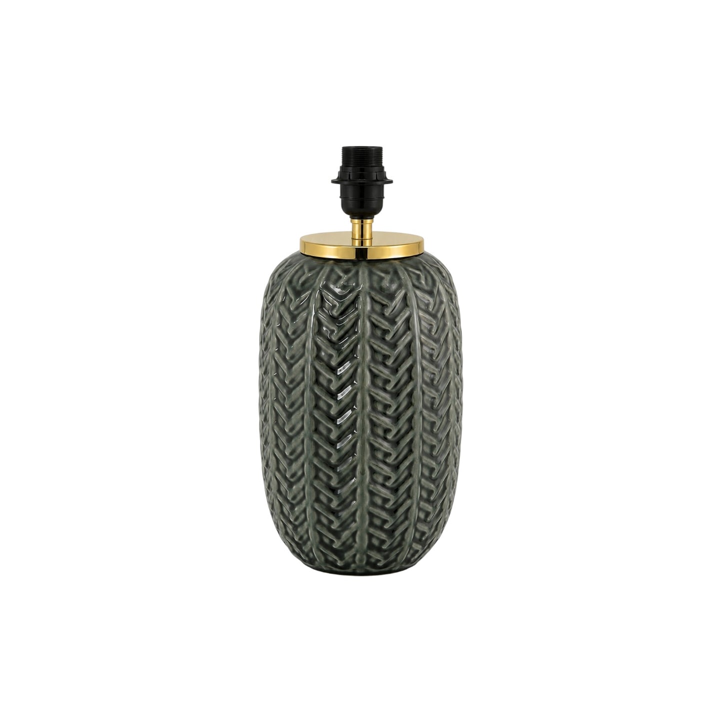 Braided Black and Grey Lamp Base