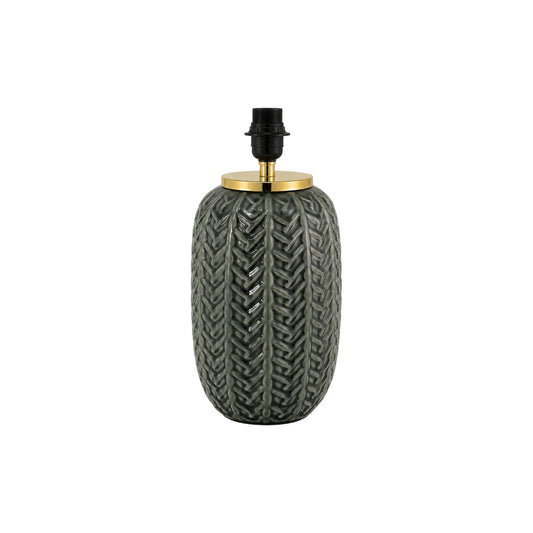 Braided Black and Grey Lamp Base