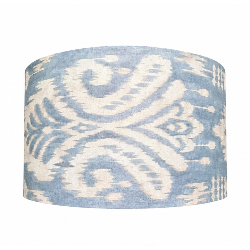 Blue Ikat Handmade Lampshade - Ø33 × H20 cm