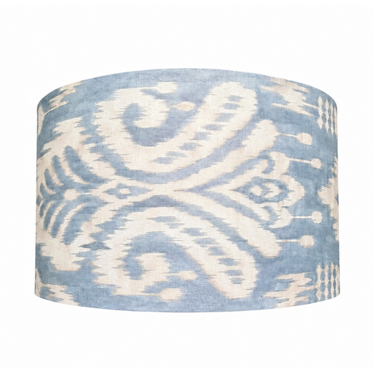 Blue Ikat Handmade Lampshade - Ø33 × H20 cm