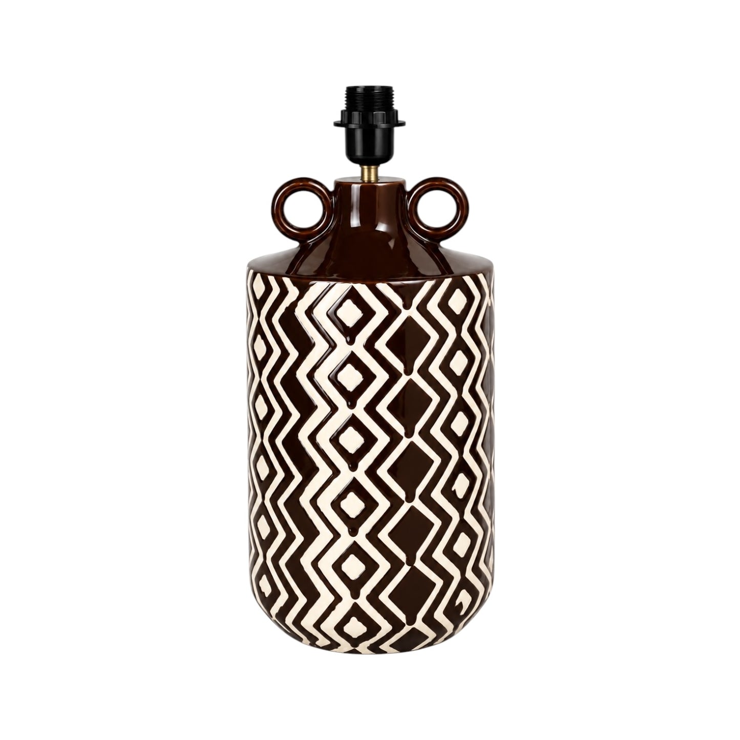 Marrakesh Ivory and Brown Lamp Base