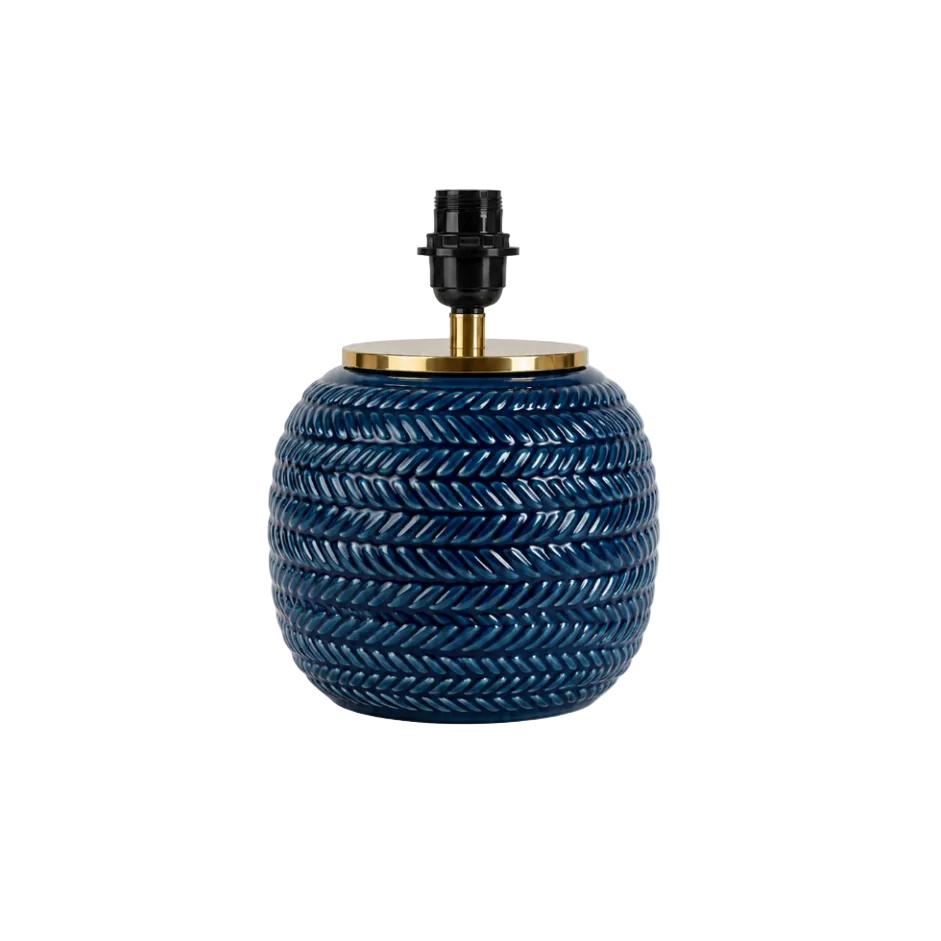 Royal Blue Braided Lamp Base