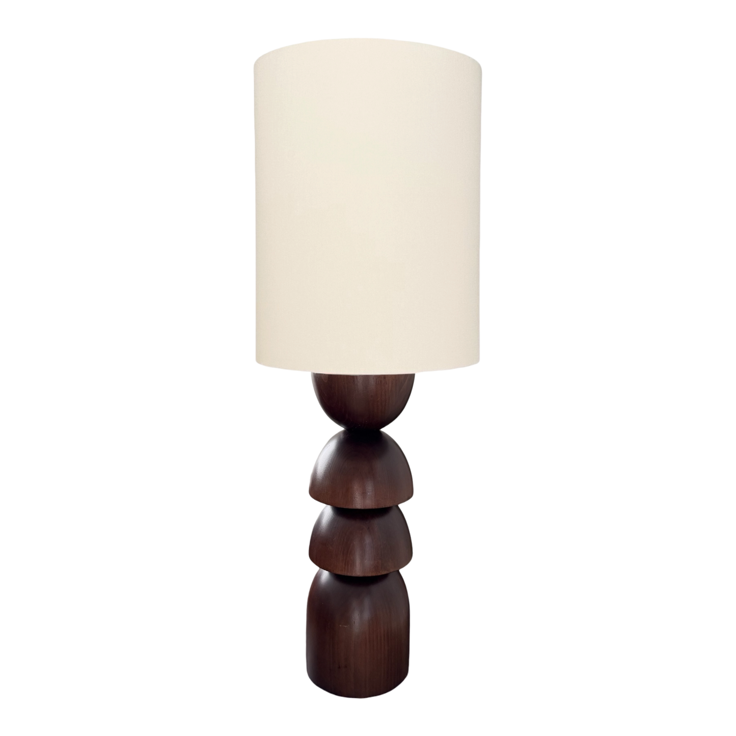 Sculptural Walnut Lamp Base