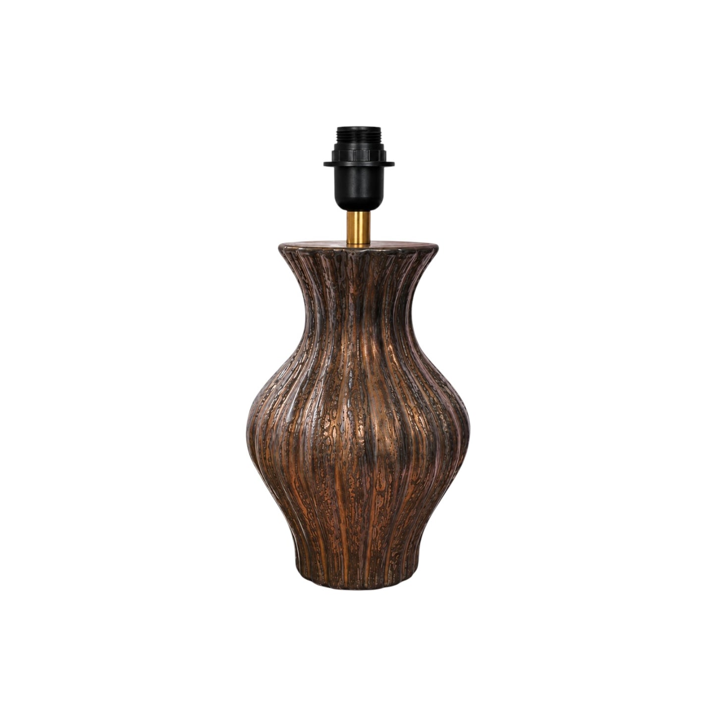 Bronze Hourglass Lamp Base