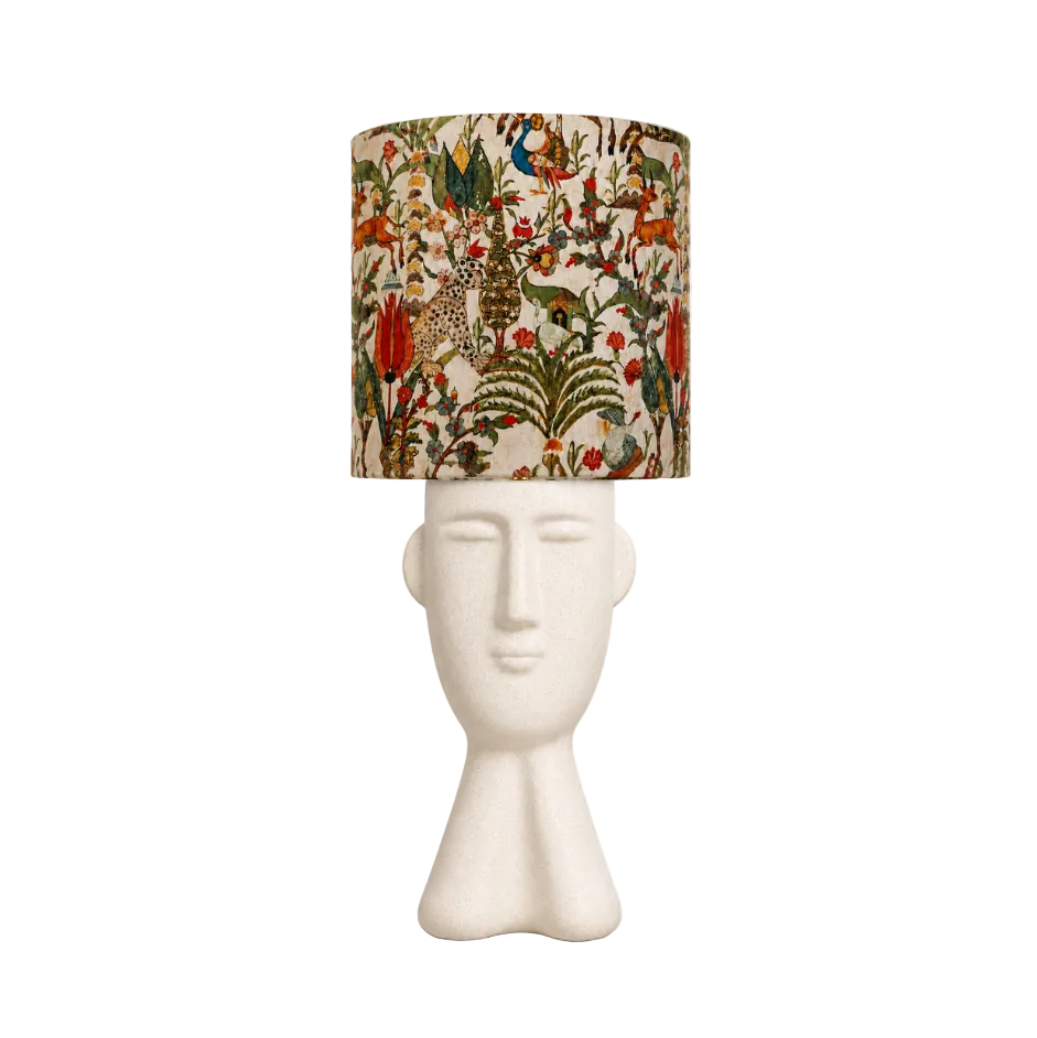 Soft White Face Lamp Base