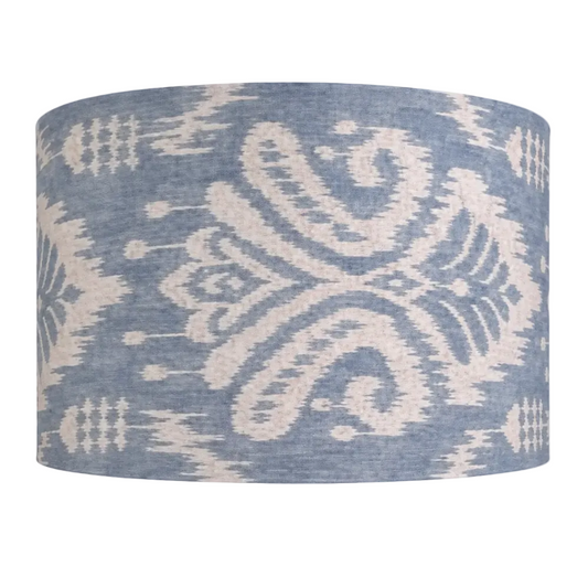 Blue Ikat Handmade Lampshade - Ø45 × H28.5 cm (Pendant)