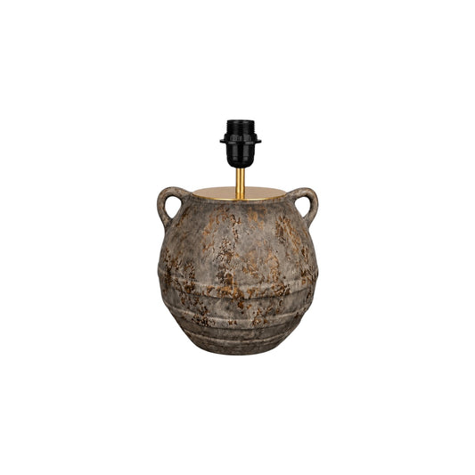 Antique Stone Handle Plump Lamp Base