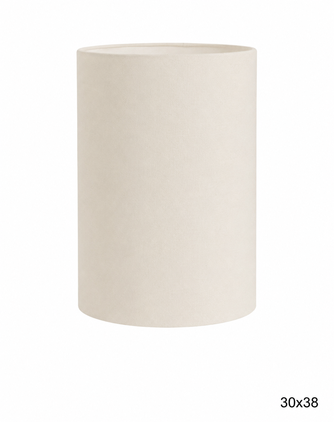 Plain Linen Handmade Lampshade (Off white) - Ø30 × H38 cm