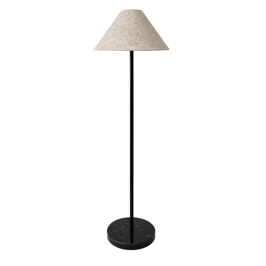 Textured Linen Conical-Shaped Handmade Lampshade - Ø49 × H23 cm