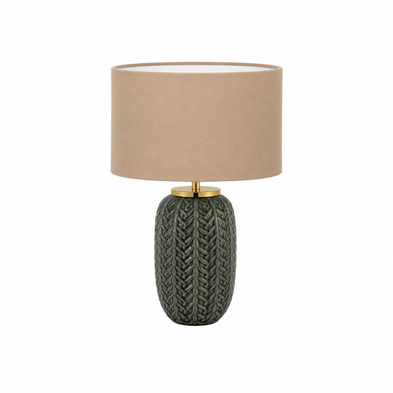 Plain Beige Handmade Lampshade - Ø35 × H22 cm
