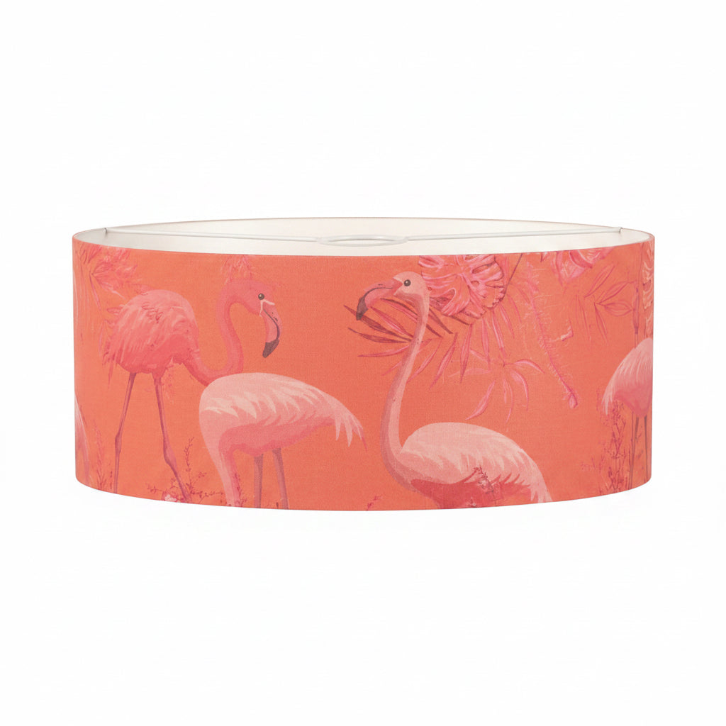 Flamingo Pinky Peach Handmade Lampshade - Ø40 × H22 cm