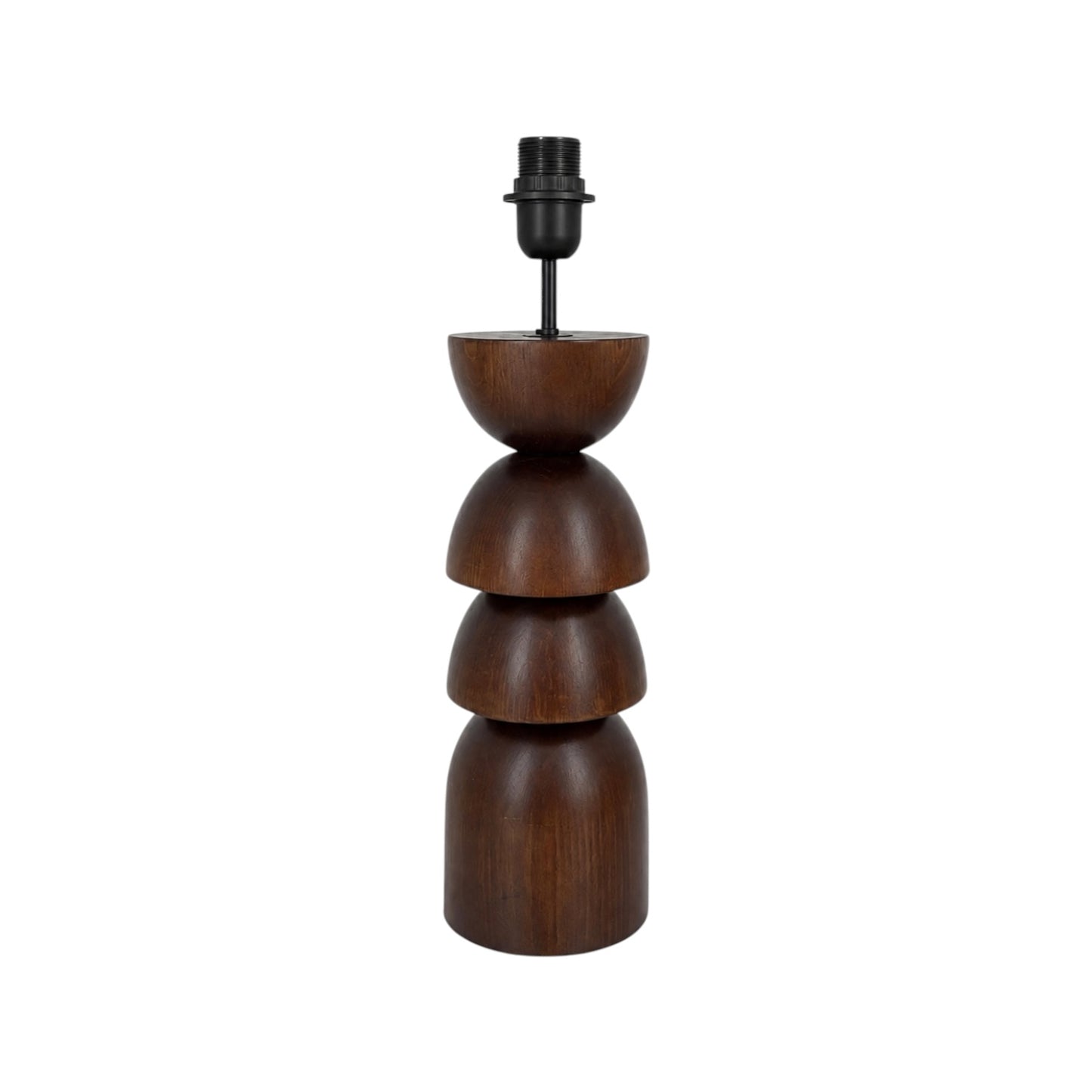 Sculptural Walnut Lamp Base