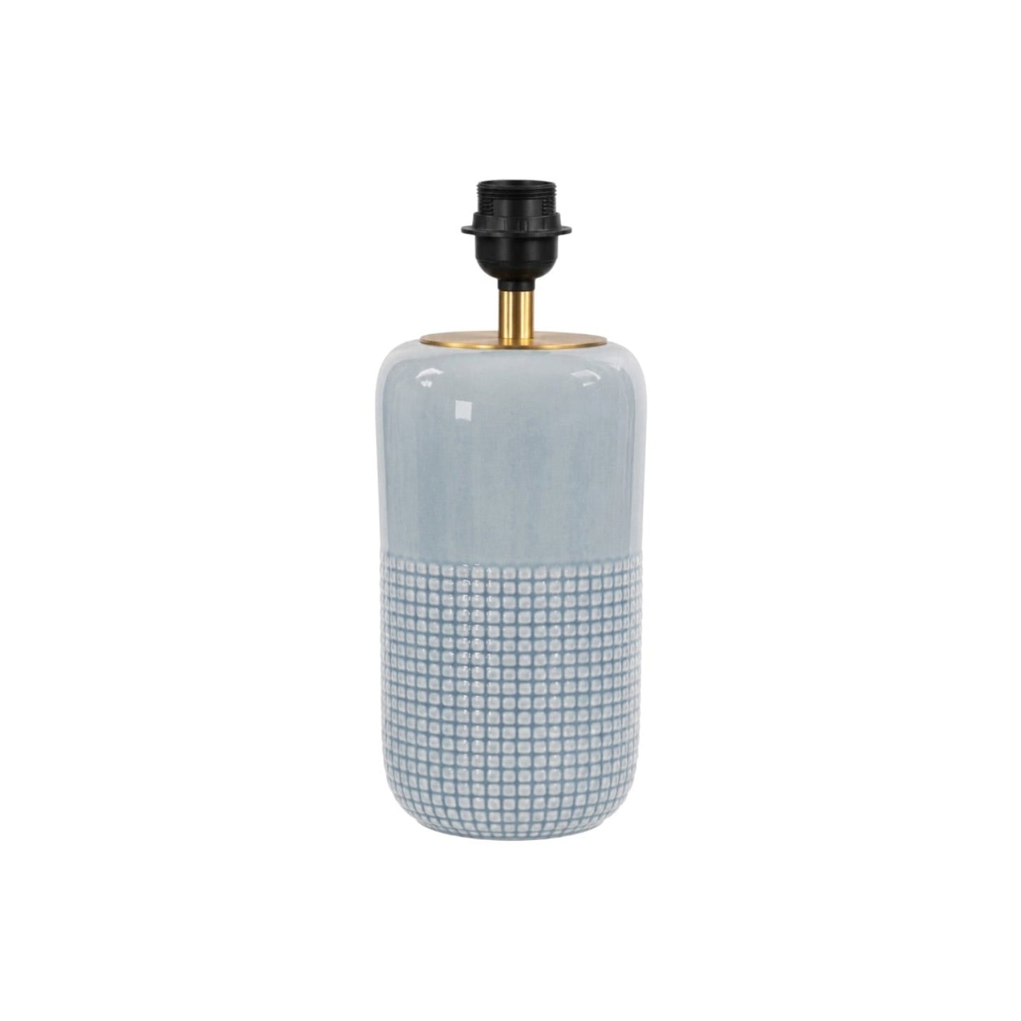 Blue Gridline Lamp Base