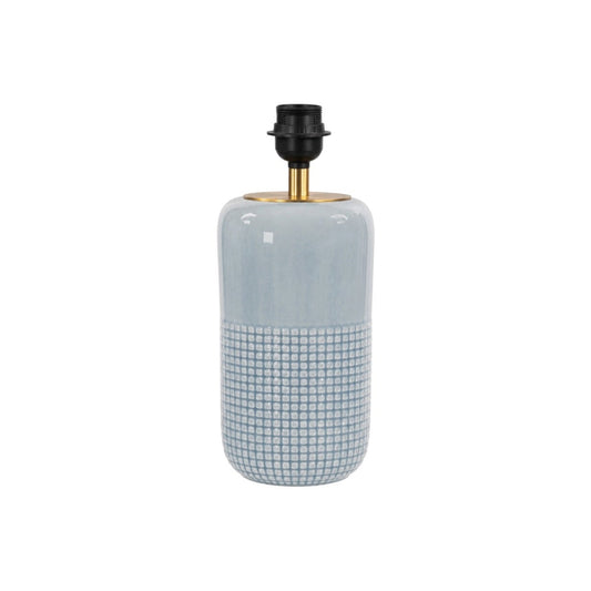 Blue Gridline Lamp Base