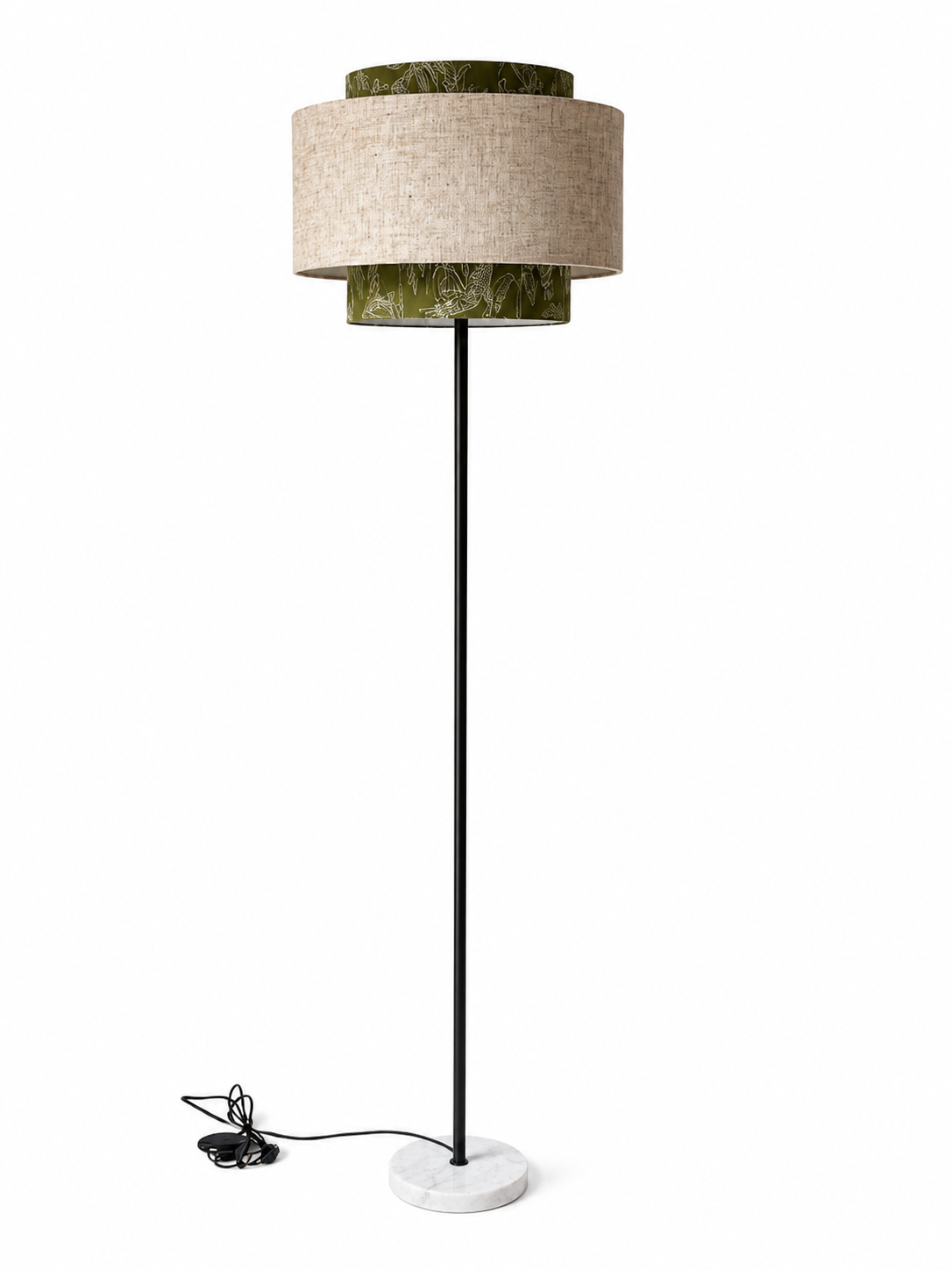 White Marble Floor Lamp Base