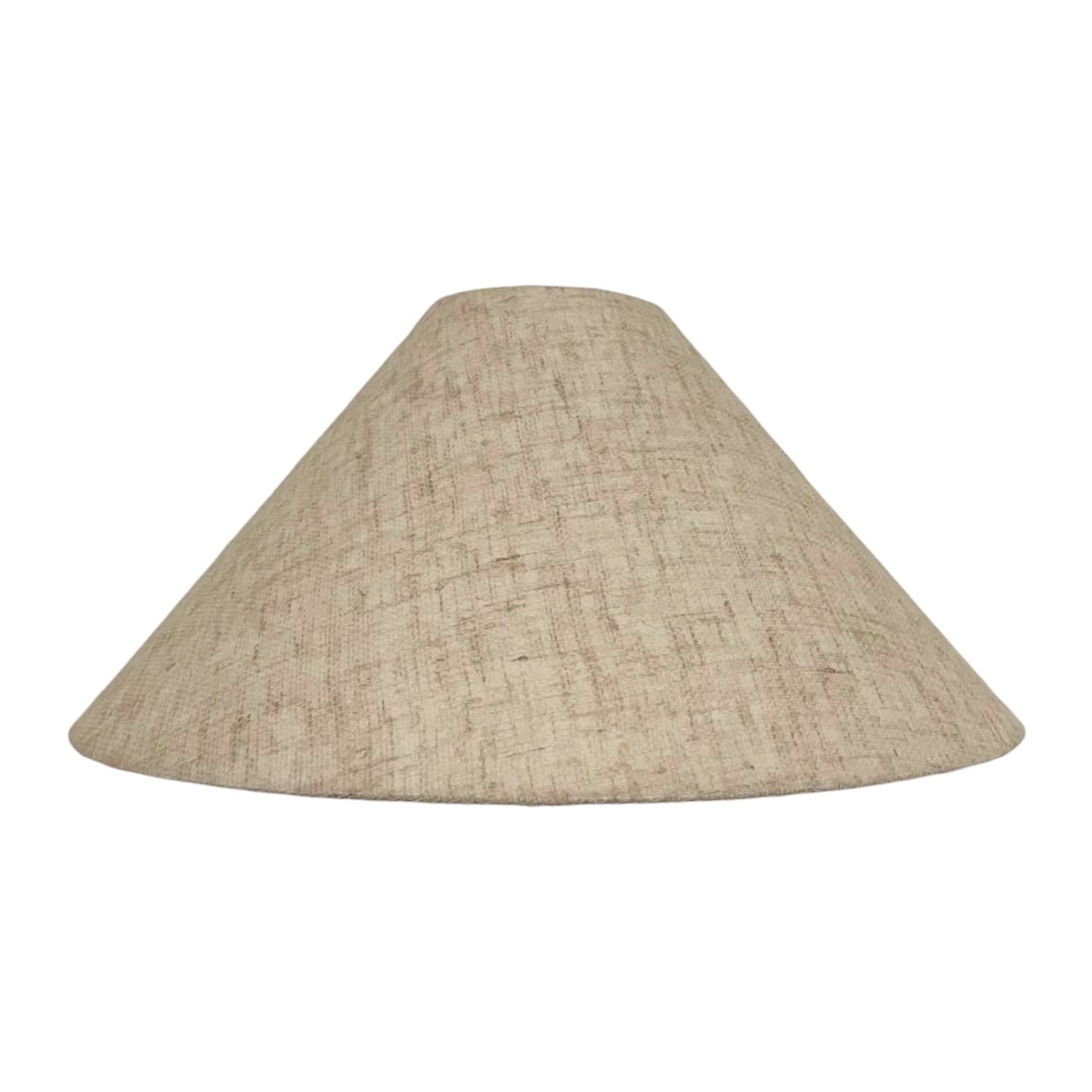 Textured Linen Conical-Shaped Handmade Lampshade - Ø49 × H23 cm