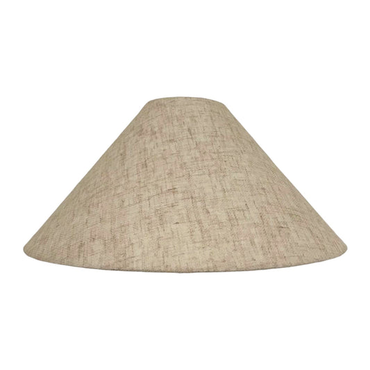 Textured Linen Conical-Shaped Handmade Lampshade - Ø49 × H23 cm