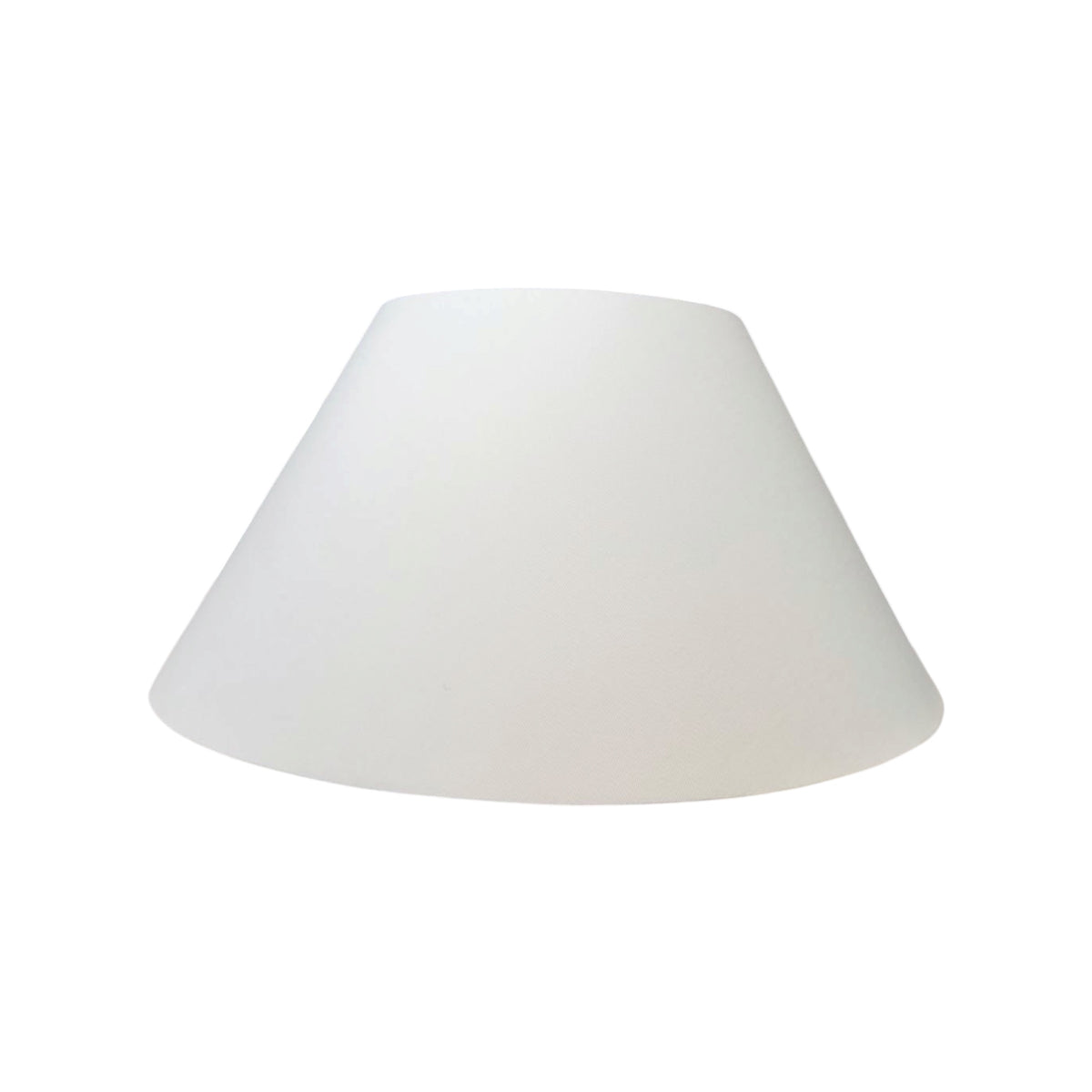Plain Linen Conical-Shaped Handmade Lampshade (Offwhite) - Ø23-50× H25 cm