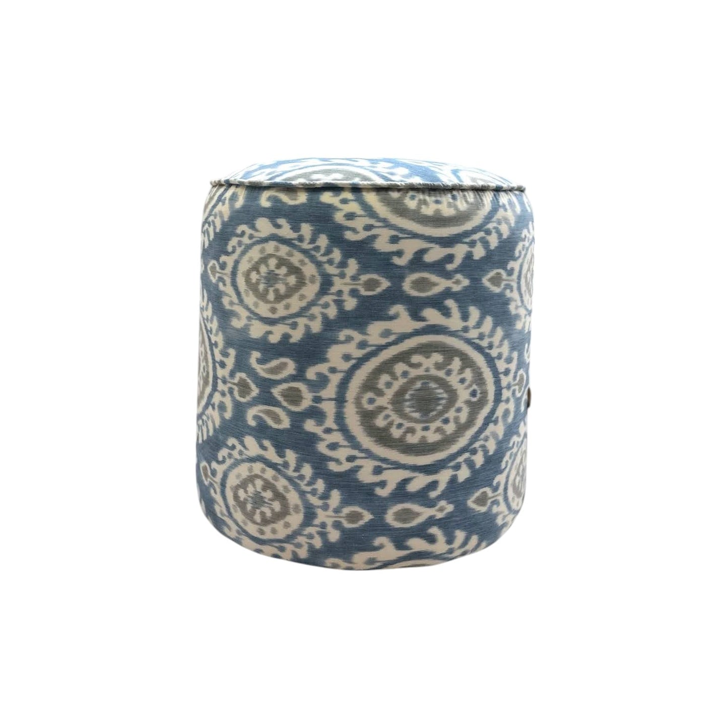 Coastal Blue Pouf